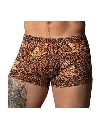 Boxer léopard Ring & Short Marron sextoys et accessoires sur La Boutique du Hard