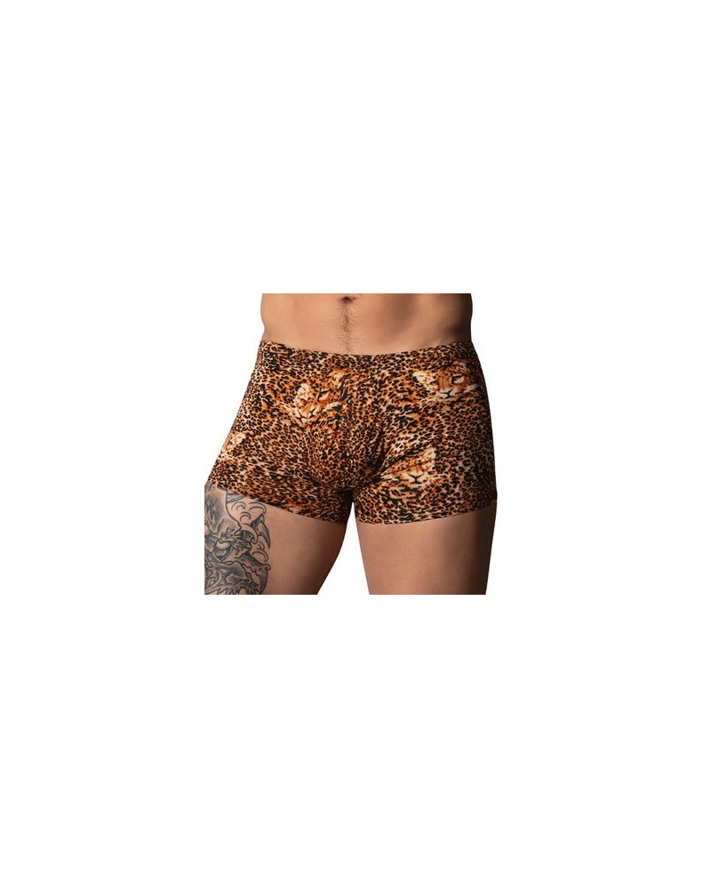 Boxer léopard Ring & Short Marron sextoys et accessoires sur La Boutique du Hard