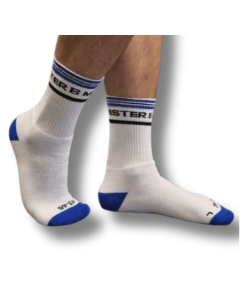 Chaussettes Fuck Me Blanc-Bleu sextoys et accessoires sur La Boutique du Hard