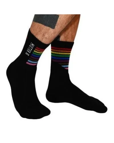 Chaussettes Pride Noires sextoys et accessoires sur La Boutique du Hard