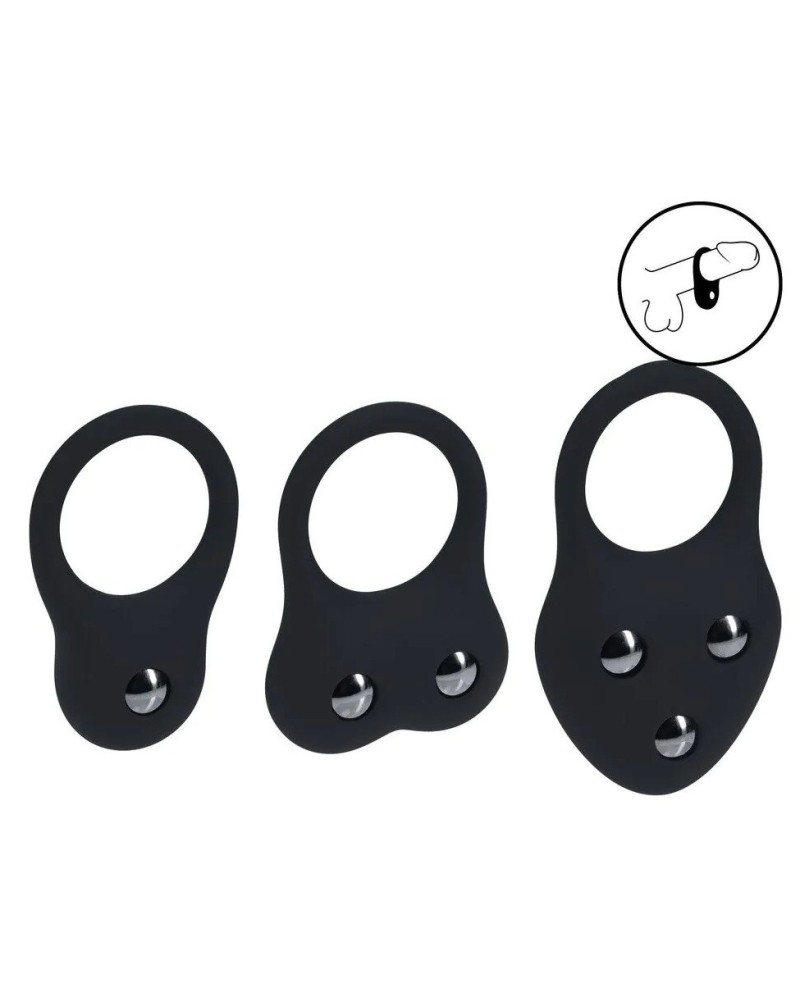 Lot de 3 Cockrings Training Ring 40-110gr sextoys et accessoires sur La Boutique du Hard