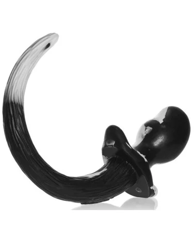 Plug Queue Puppy Tail Mastiff 12 x 7cm Noir-Blanc sextoys et accessoires sur La Boutique du Hard