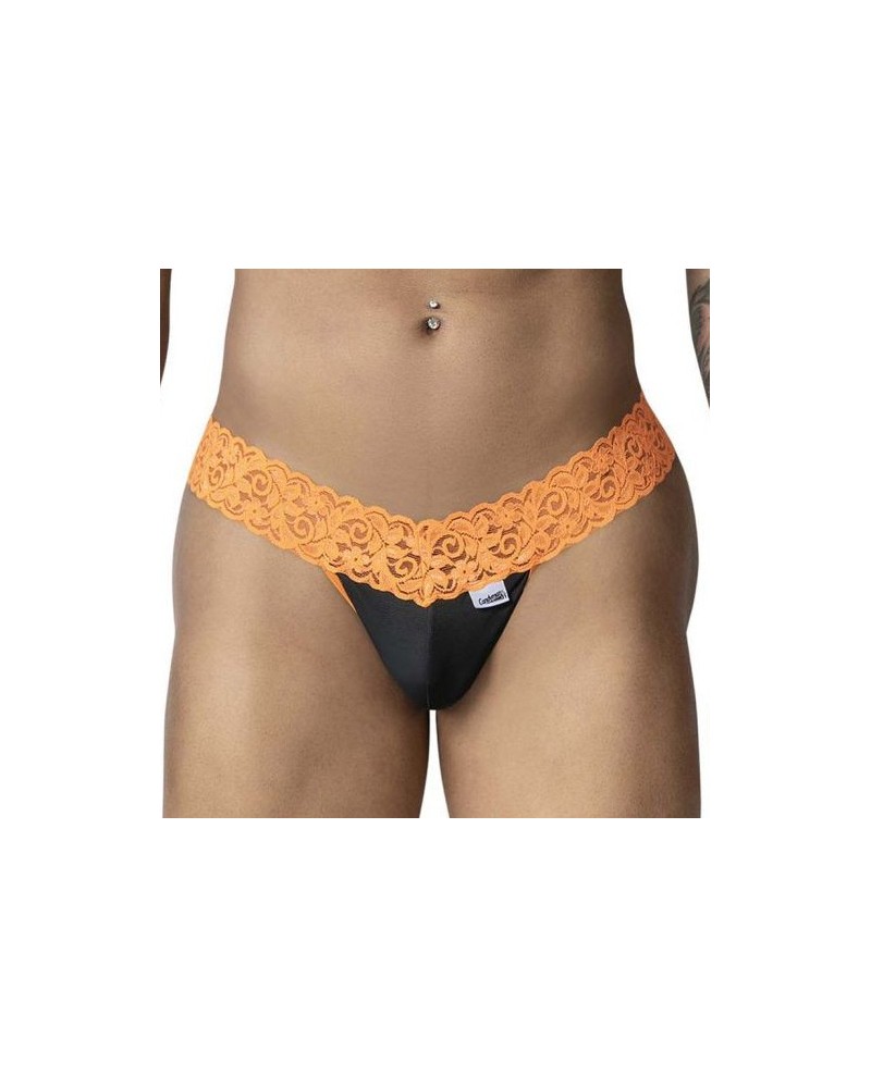 String en dentelle Beltis Noir-Orange sextoys et accessoires sur La Boutique du Hard