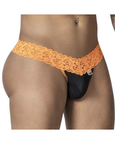 String en dentelle Beltis Noir-Orange sextoys et accessoires sur La Boutique du Hard
