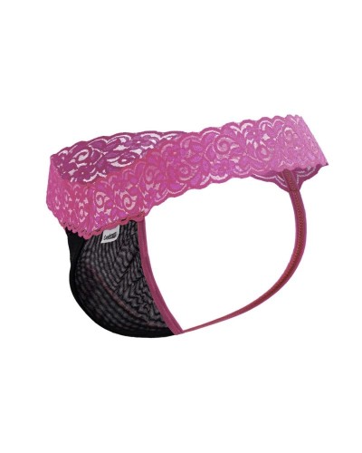 String en dentelle Beltis Noir-Rose sextoys et accessoires sur La Boutique du Hard