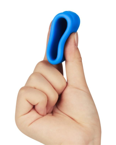 Ballstretcher Twin Flex 25 mm - Hauteur 3 cm Bleu sextoys et accessoires sur La Boutique du Hard