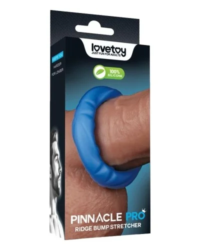 Cockring Ridge Bump Stretcher 25 mm Bleu sextoys et accessoires sur La Boutique du Hard