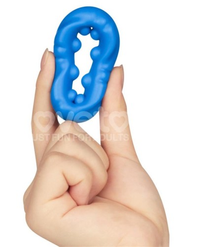 Cockring Ridge Bump Stretcher 25 mm Bleu sextoys et accessoires sur La Boutique du Hard