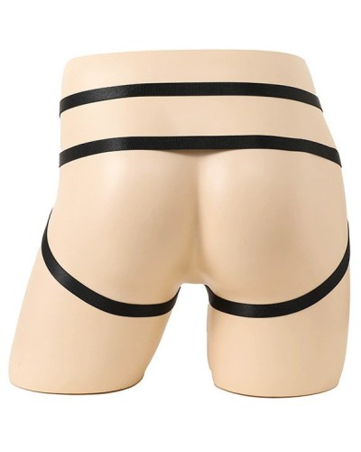 Jockstrap-Lanières Ring Passion Noir sextoys et accessoires sur La Boutique du Hard