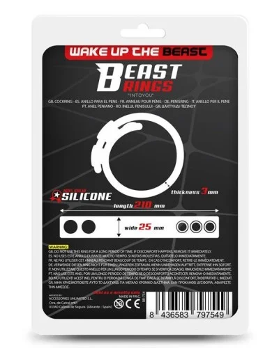 Anneau ajustable Beastring 35-60mm sextoys et accessoires sur La Boutique du Hard