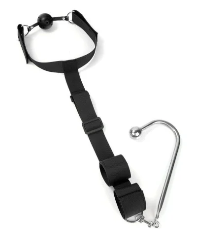 Bâillon avec Crochet Lhookos Noir sextoys et accessoires sur La Boutique du Hard