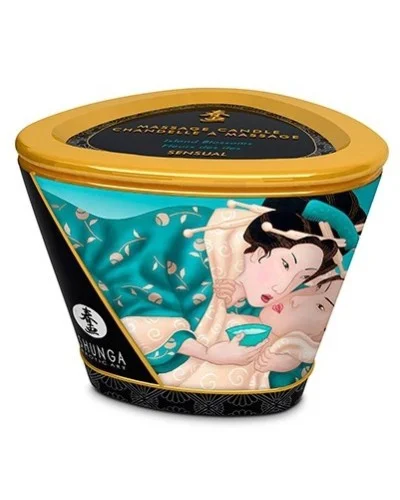 Bougie de massage Shunga ISLAND BLOSSOMS Fleurs des Iles sextoys et accessoires sur La Boutique du Hard