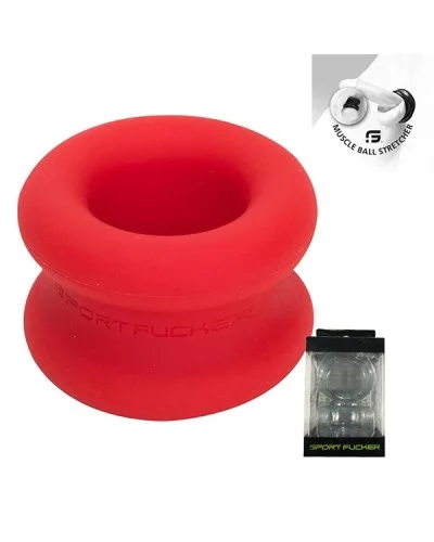Ballstretcher Silicone Muscle Ball 30 mm Rouge sextoys et accessoires sur La Boutique du Hard