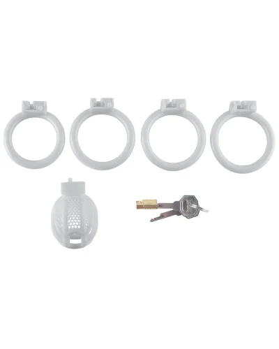 Cage de chasteté Netia Blanche S 6 x 3.1cm sextoys et accessoires sur La Boutique du Hard