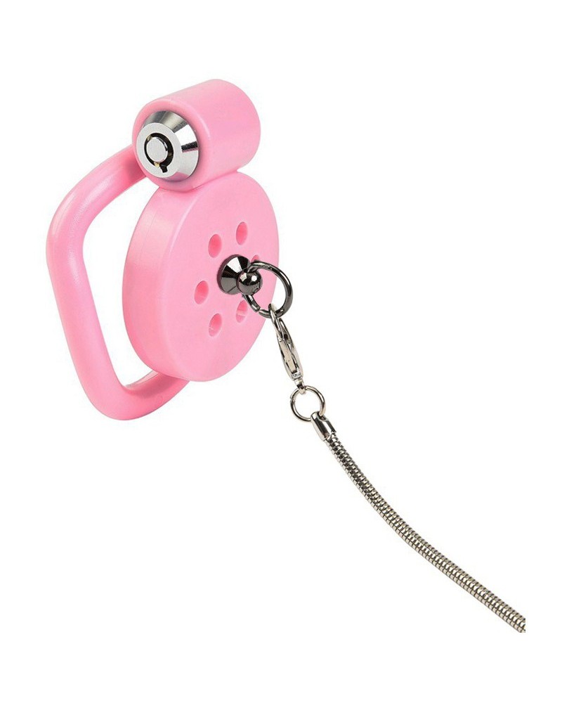 Cage avec laisse Leashidy 2.5 x 3.8 cm Rose sextoys et accessoires sur La Boutique du Hard