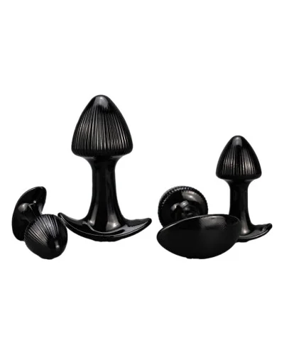 Lot de 4 Plugs Mushrass Noirs sextoys et accessoires sur La Boutique du Hard