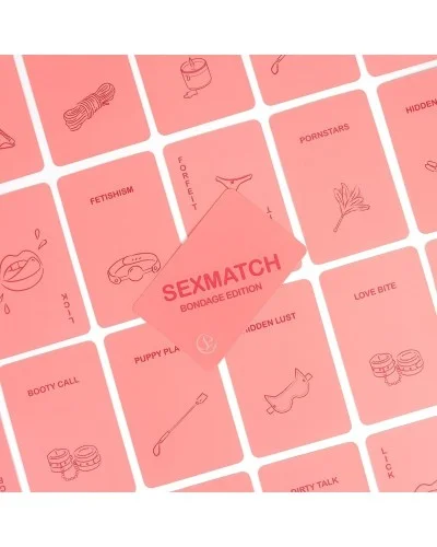 Jeu de cartes Sexmatch bondage edition sextoys et accessoires sur La Boutique du Hard