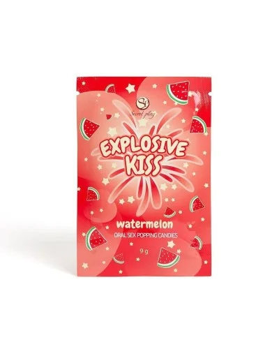 Bonbons sucre pétillant Explosive kiss Pastèque 9g sextoys et accessoires sur La Boutique du Hard