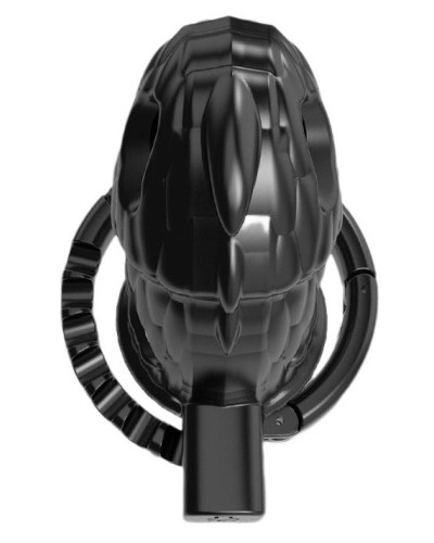 Cage Dinocock 10 x 3.7 cm Noire sextoys et accessoires sur La Boutique du Hard