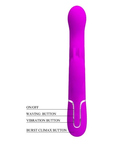 Vibro rabbit Laursen 14 x 3.7cm  sextoys et accessoires sur La Boutique du Hard