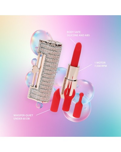 Mini Vibro + 4 embouts Angel Rose sextoys et accessoires sur La Boutique du Hard