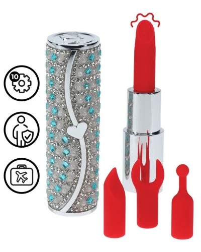 Mini Vibro + 4 embouts Tiffany Bleu sextoys et accessoires sur La Boutique du Hard