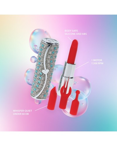 Mini Vibro + 4 embouts Tiffany Bleu sextoys et accessoires sur La Boutique du Hard