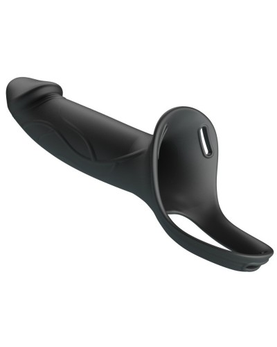 Gode ceinture creux Landon Noir 16 x 4.4cm sextoys et accessoires sur La Boutique du Hard