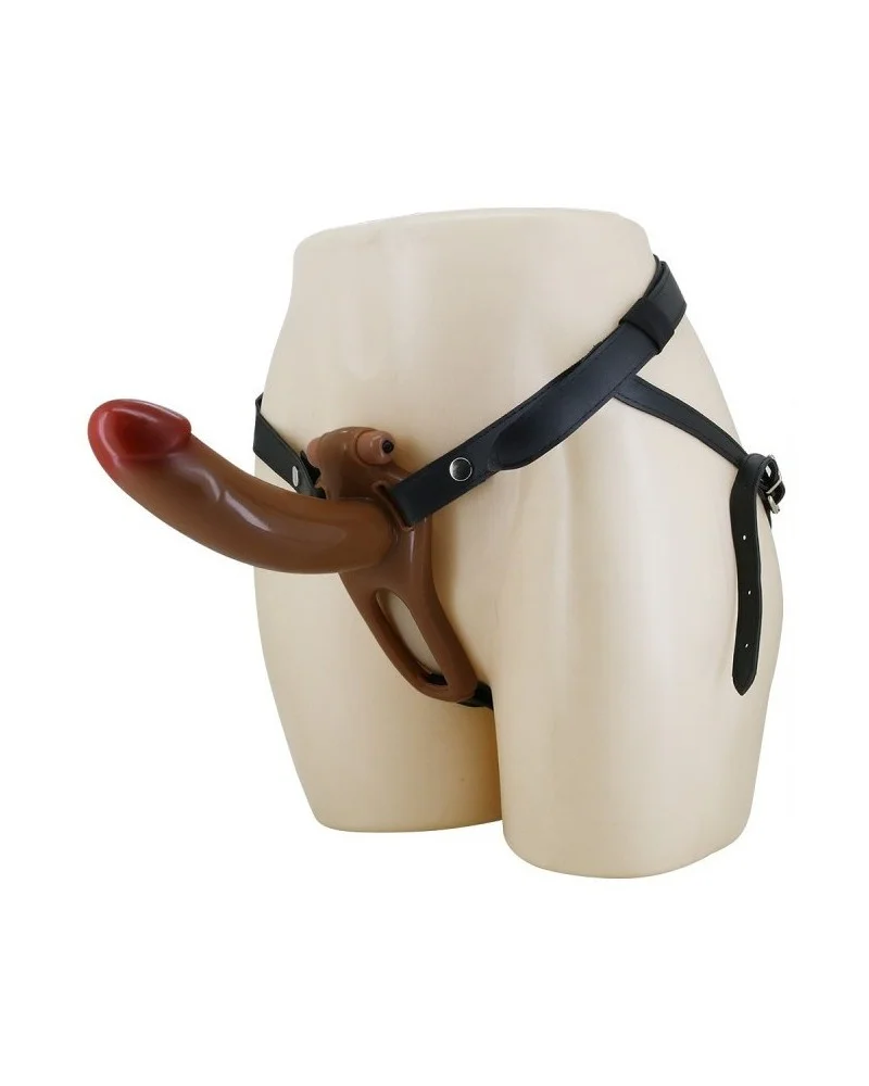 Gode ceinture creux vibrant Bradden 17 x 4.5cm  sextoys et accessoires sur La Boutique du Hard