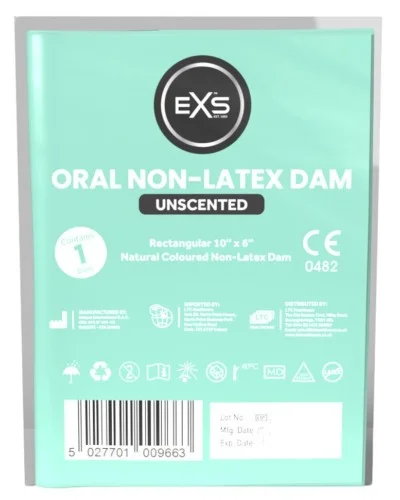 Digue orale en latex 10 x 6 cm Sans parfum sextoys et accessoires sur La Boutique du Hard