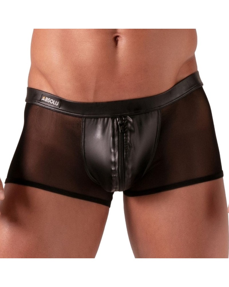 Boxer avec zip Rebel Noir sextoys et accessoires sur La Boutique du Hard