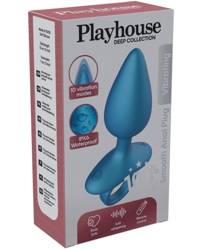 Plug vibrant Bluecone 8 x 3.5cm sextoys et accessoires sur La Boutique du Hard