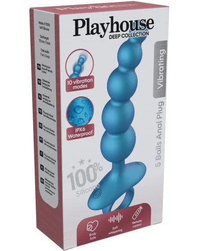 Plug vibrant Blueballs 12 x 3cm sextoys et accessoires sur La Boutique du Hard