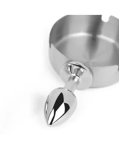 Plug métal Ashes round Argent 6 x 2.5cm sextoys et accessoires sur La Boutique du Hard