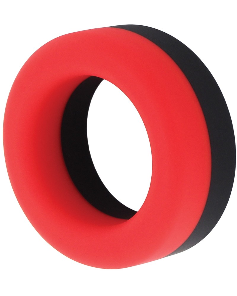 Cockring Prolong Power Noir-Rouge 30mm sextoys et accessoires sur La Boutique du Hard
