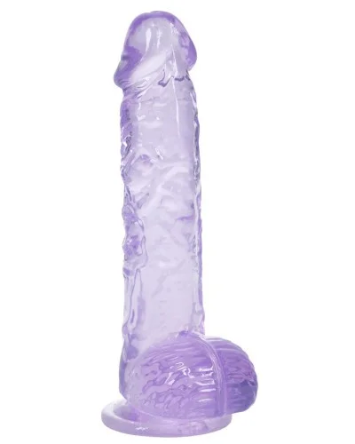 Gode Crystal Clear Violet 11 x 2.7cm sextoys et accessoires sur La Boutique du Hard