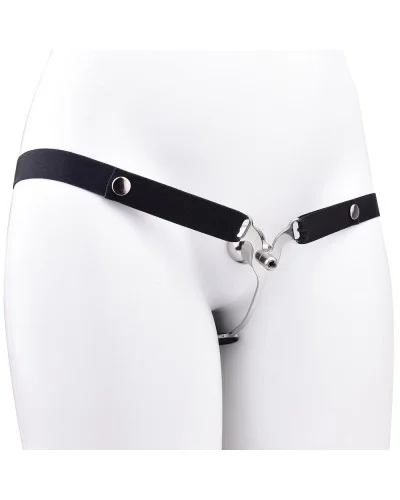 Dispositif Fem V-Free en métal Sangle noire sextoys et accessoires sur La Boutique du Hard