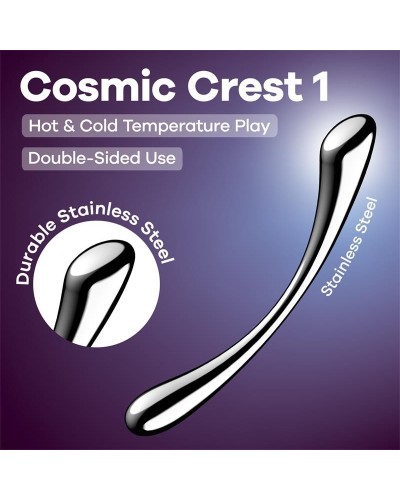 Gode métal Cosmic crest 1 22 x 3cm sextoys et accessoires sur La Boutique du Hard