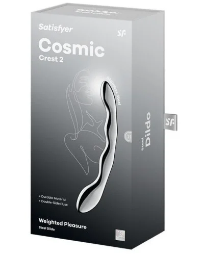 Gode métal Cosmic crest 2 20 x 3.2cm sextoys et accessoires sur La Boutique du Hard