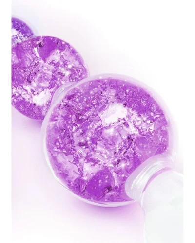 Chapelet anal Crystaltrio Violet 14 x 4.5cm sextoys et accessoires sur La Boutique du Hard