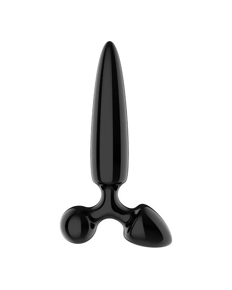 Plug en verre Triple crystal 1 Noir 14 x 3cm sextoys et accessoires sur La Boutique du Hard