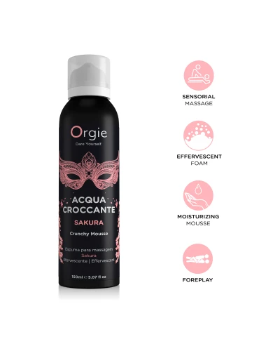 Mousse de massage Sakura Acqua croccante 150ml sextoys et accessoires sur La Boutique du Hard