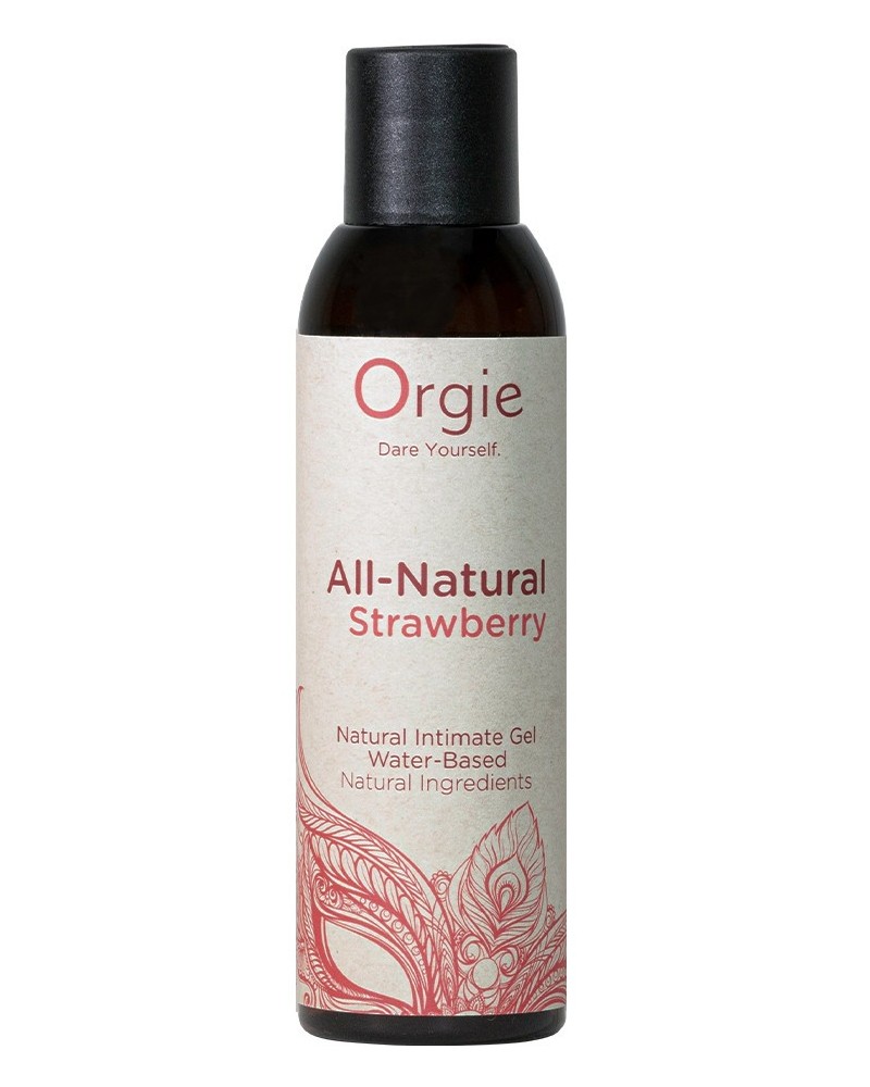 Lubrifiant eau All-natural strawberry 150ml sextoys et accessoires sur La Boutique du Hard