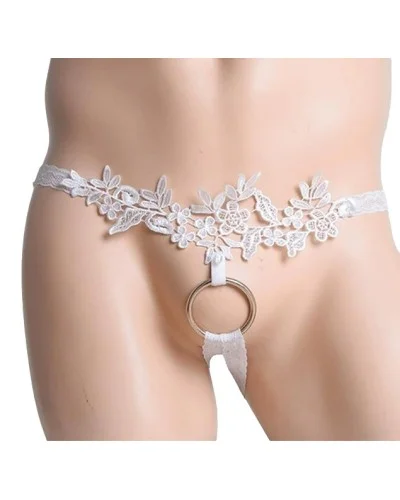 Jock avec Anneau Lacering Blanc sextoys et accessoires sur La Boutique du Hard