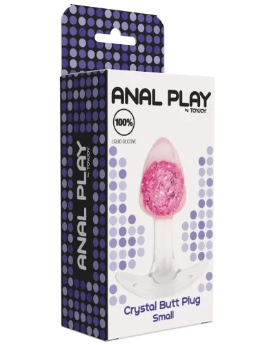 Plug transparent Crystalbutt S 7 x 3.1cm sextoys et accessoires sur La Boutique du Hard