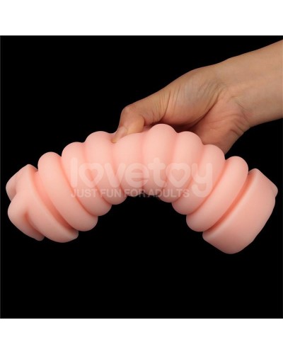 Masturbateur 2 entrées vagin-anus Virgin-skin blowout Bleu sextoys et accessoires sur La Boutique du Hard