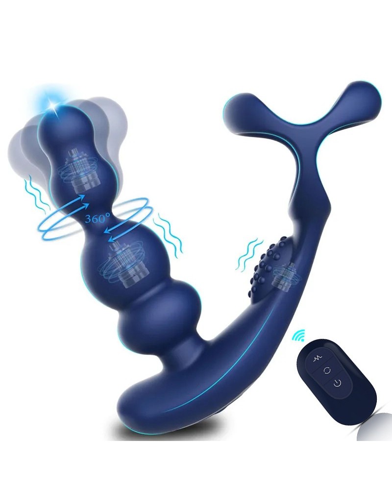 Plug vibrant + Ballstretcher Rotopito 10 x 3.3cm sextoys et accessoires sur La Boutique du Hard