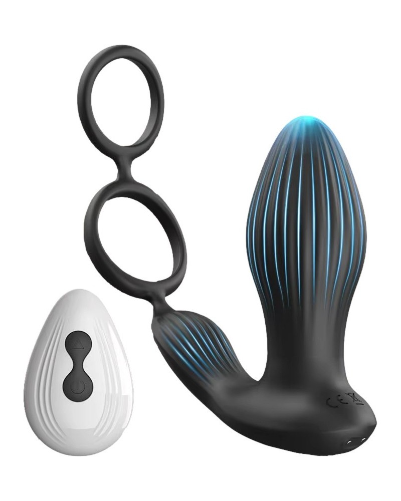Plug vibrant et Ballstretcher Testix 8 x 3.7cm sextoys et accessoires sur La Boutique du Hard