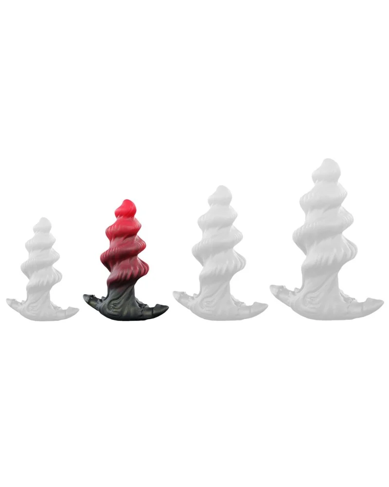 Plug Hadek M 12 x 6 cm Rouge sextoys et accessoires sur La Boutique du Hard