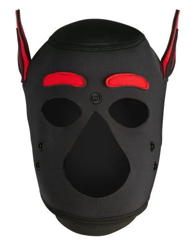 Masque Petty Dog Noir-Rouge sextoys et accessoires sur La Boutique du Hard